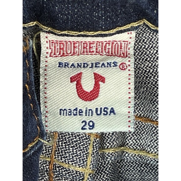 True Religion Women 30 Jeans Vintage World Tour Johnny Bootcut Stretch USA Y2K - Picture 8 of 13